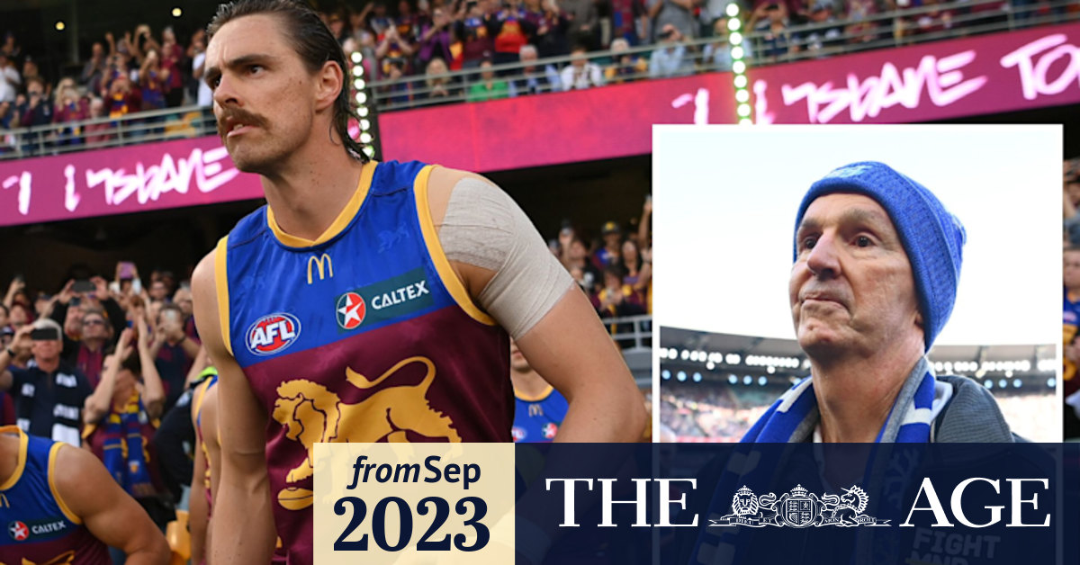 AFL grand final 2023 Joe Daniher wants Neale Daniher in a Lions scarf